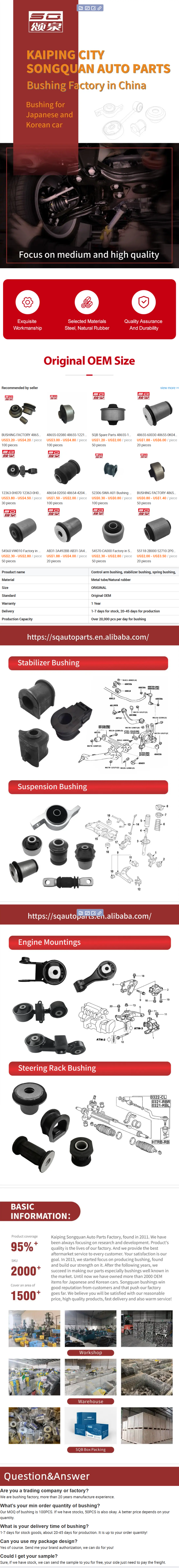 Bucha do estabilizador KD61-34-156